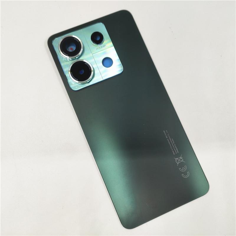 Крышка аккумулятора для Xiaomi Redmi Note 13 Pro 5G 2312DRA50C Задняя крышка корпуса из стекла Запасные части