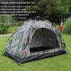 Camouflage 1-2 Person Windproof Pop-Up Camping Tent with Double Doors and Mesh