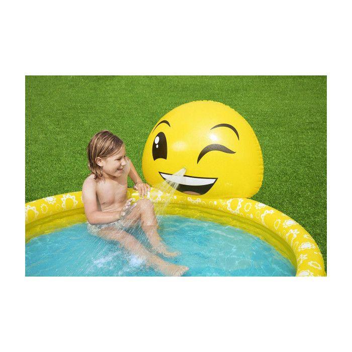Bestway Piscine Gonflable Enfant Jet Sourire 165x144x69 cm +2 Ans Jardin 53081