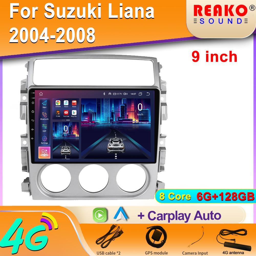 Навигация Автомобильный Android Авто Радио Для Suzuki Liana 2004-2008 Carplay Головное Устройство Плеер Мультимедиа GPS DVD 2 din BT