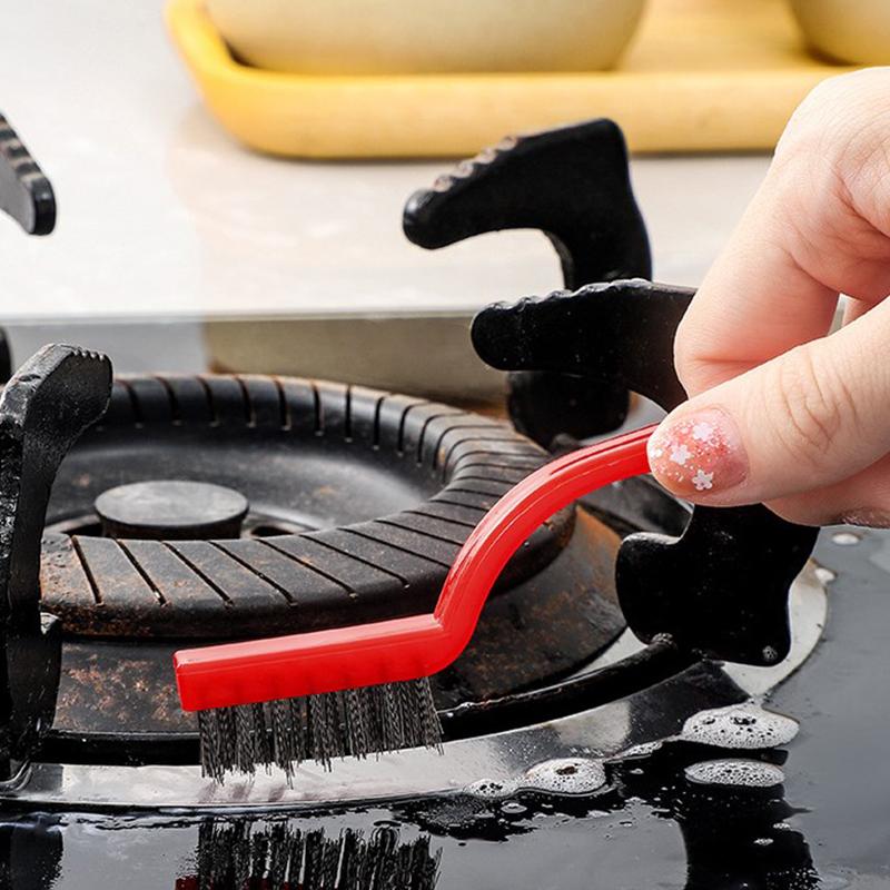 Новая щетка для чистки газовой плиты из металлического волокна, проволочная щетка, кухонные принадлежности, сильная дезинфекция, 3 шт., чистая щетка для дома