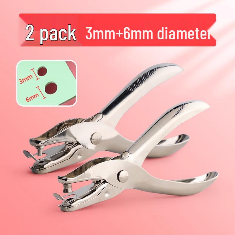 Компактный дырокол на одно отверстие с защитной наклейкой, удобный для студентов и экономящий усилия инструмент для переплета