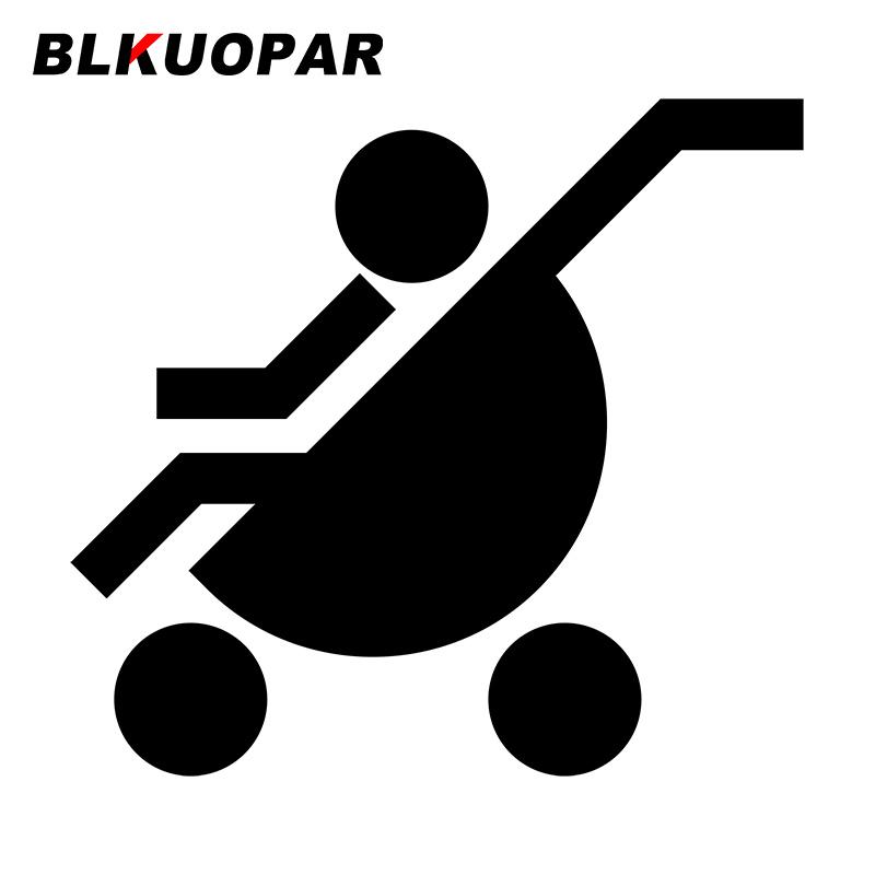 BLKUOPAR For Stroller Car Stickers Simple Funny Decals Waterproof Vinyl Car Accessories Vehicle Skateboard Caravan Decor