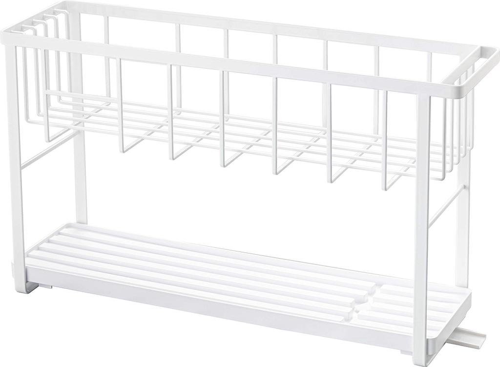 Yamazaki Slim Wire 2 x D16 x Tower Slim Подходит для любой 5070 Трехсторонний сушилка, Корзина, Ярусы, Белый, Прибл. Ш57,5 В33,5см, Дизайн, Дизайн, Место,