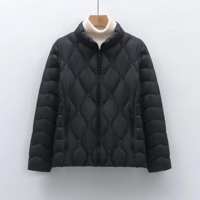 90 флис новый национальный стандарт женская одежда осень и зима новая легкая пуховая куртка волнистый узор женская куртка со стойкой