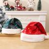 Red Christmas Hat with Colorful Stars - Super Soft for Adults