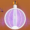 Foldable Bug Zapper Racket Rechargeable Mosquito Swatter Fly Killer and Mosquito Trap Lamp for Home Indoor Outdoor