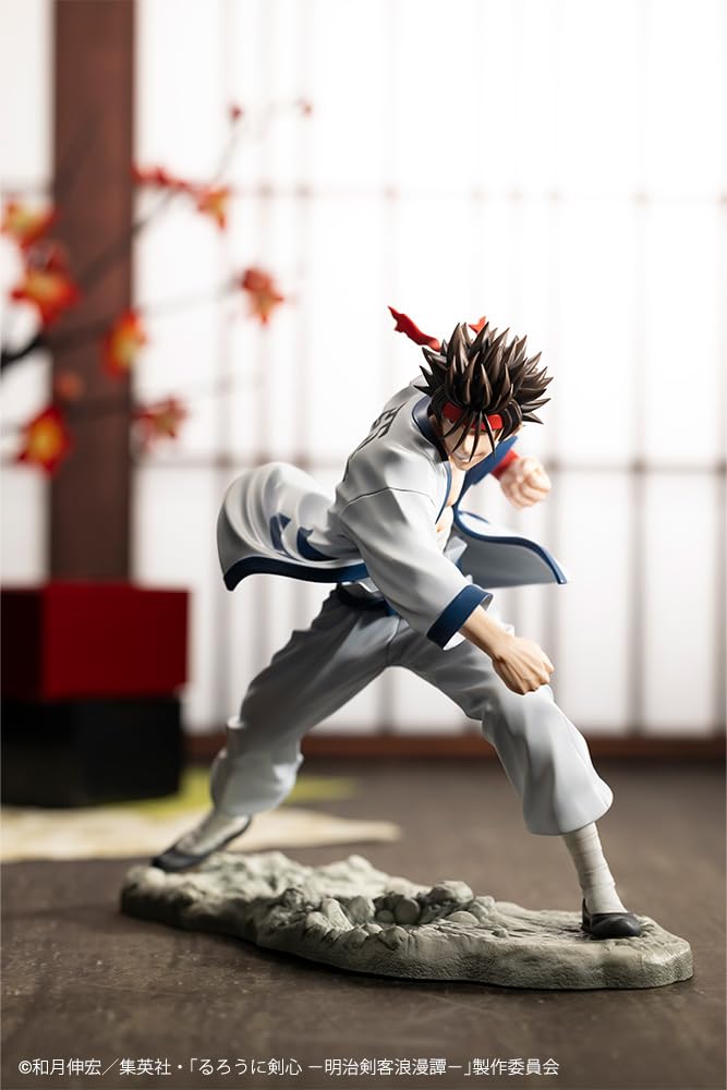 Kotobukiya Телевизионный аниме-мечник Kenshin Swordsman Romantic ARTFX J Sanosuke Sagara масштабная ПВХ окрашенная готовая фигурка "Rurouni -Meiji Story" 1/8