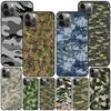 Camouflage Pattern Camo Case For Apple Iphone 14 11 13 12 Pro Max Xr 7 8 +Se 2020 Xs 6 6s Plus 5 5s Black Silicone Phone Cover