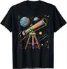 Telescope Vision Tee See Beyond The Horizon Tshirt Astronomy Astrophile T Shirt Fashion Oneck Streetwear Unisex Cotton Tshirt