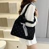New Design Polka Dot Tote Bag Lightweight Women's Handbags Ins Bow Lace Shoulder Bag  Girls