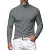 Men S Autumn Winter Slim Fit Half Mock Neck Long Sleeve T Shirt