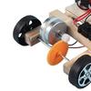 Assembled Racing Car Model Toy Easy to Assembly Wooden DIY Mini Solar Wireless Racing Car for Kids