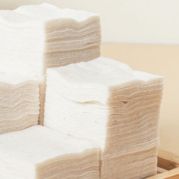 100 листов неотбеливающих, негерметичных ватных дисков