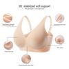 Ladies' Seamless Underwear: Push-Up, Wire-Free, Fixed Cups, Lightweight Bra Plus Size Women's Comfortable and Breathable