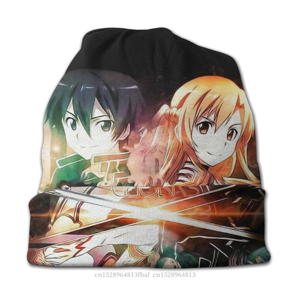 Sword Art Online Kirigaya Kazuto Уличные шапки-бини Online Love Вязаная шапка Капот Хипстерские шапочки Skullies Шапки