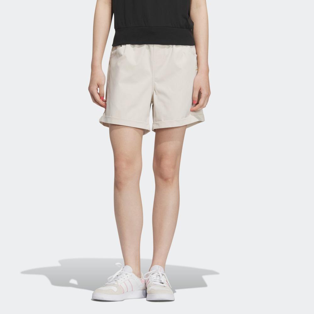Adidas Нео сплошной цвет свободные спортивные шорты женские днища бледно-коричневые IP3904