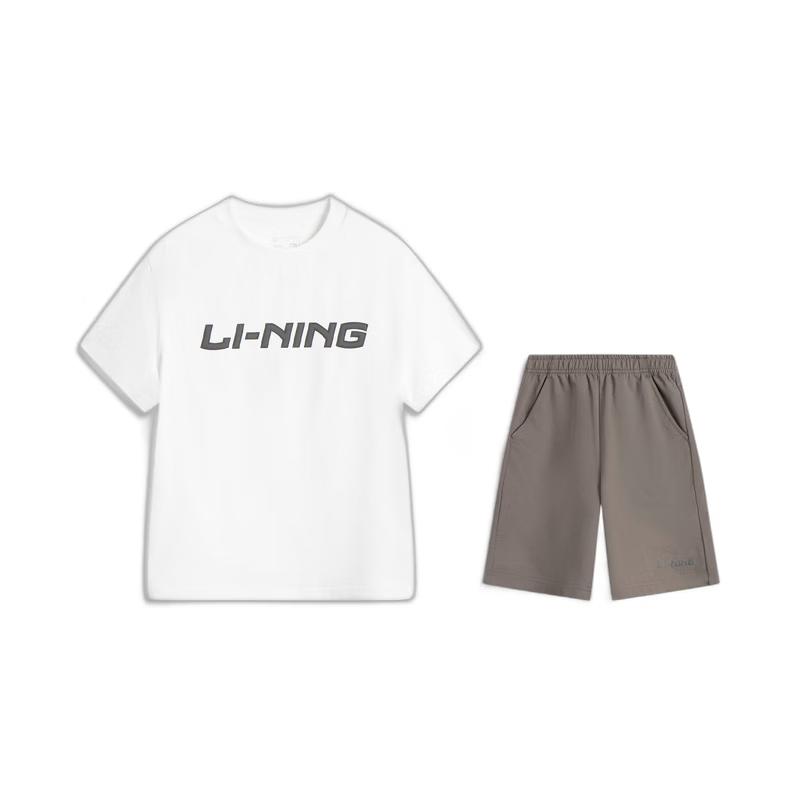 Li-Ning Комплект из футболки с коротким рукавом и спортивных штанов унисекс для молодежи YWBW069