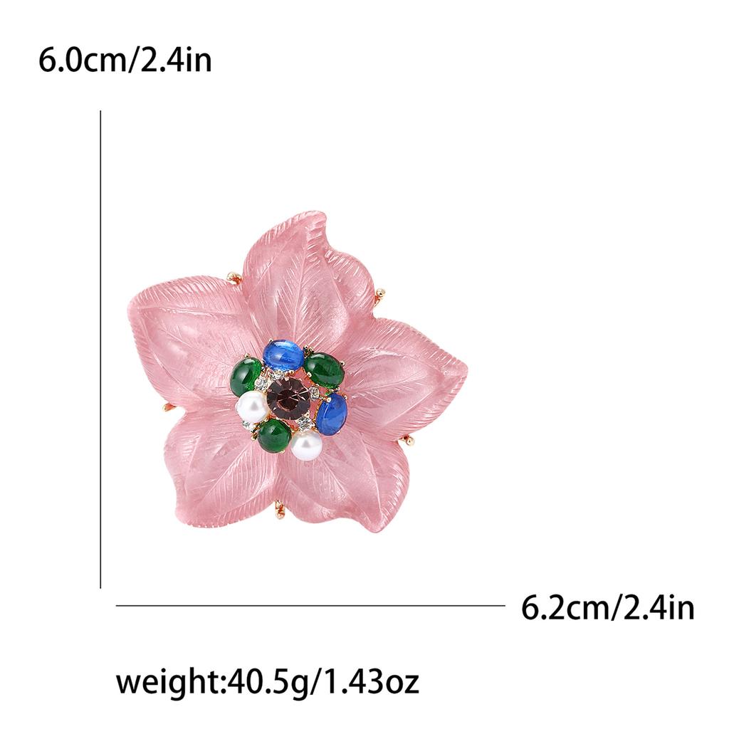 Изысканный тяжелая промышленность сплав эмаль цветок брошь темперамент милый женский костюм рубашка корсаж орнамент растение