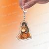 Популярный брелок-обезьянка Punch Monkey для аксессуаров Милое животное Любитель животных Брелок-кольцо для ключей Украшения Фанаты Друзья Подарки на день рождения