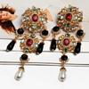 Vintage-Style Women'S Pendant Earrings, Decorated With Imitation Pearls, Suitable For Everyday Wear.