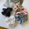Sparkling Ponytail Holder Soft Textured Scrunchies for Stylish Women Girls Elegant Hair Accessories Hair Styling Tools