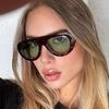 New In Oval Sunglasses for Men Women Fashion Retro  Design Shades Eyewear Female Candy Color Goggle UV400 Sun Glasses