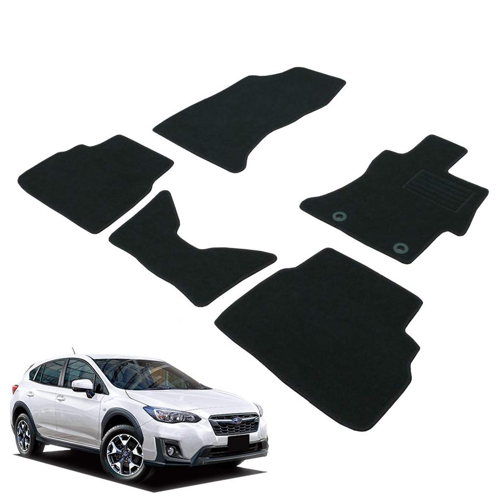Fenice Car Mat Floor Mat Domestic Production Dial Hook Black Shape Resistant To Slip Car Mat Parts Specialty (Subaru XV) <Subaru Compatible> Non-slip