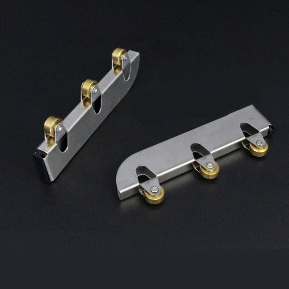 4 шт./набор Износостойкий ролик для стеклянной двери Колесо для трека из нержавеющей стали для стекла толщиной 5-8 мм