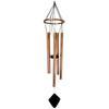 [A2340] - Copper 'Zen Attitude' Wooden Chime - 78x12 Cm