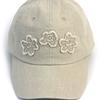 Универсальная химия Цветочный патч Бежевая бейсболка с цветком