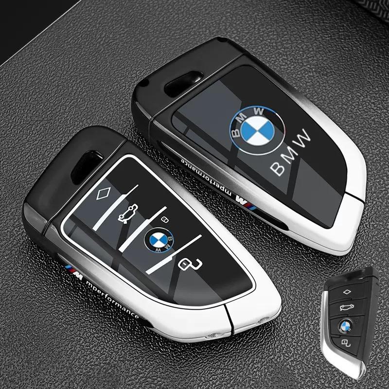 Чехол-оболочка-сумка из цинкового сплава для автомобильного ключа для BMW 1 2 3 4 5 6 7 Серии X1 X3 X4 X5 X6 X7 F20 G20 G30 G05 G11 F15 F16 G01 G02 F48
