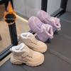 2025 Зимние детские теплые хлопковые кроссовки с бархатной подкладкой - Мягкая подошва для мальчиков и девочек