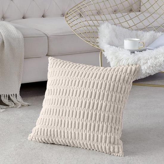 Наволочка Удобная Мягкая Бохо Полосатая Наволочка с Потайной Молнией