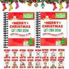 Christmas Gift Card Book Colorful Spiral Bound Merry Christmas Card Book 30 Pages Hardcover Keepsake Gift Card Holder Xmas Gifts