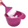 2pcs/set Anti-Static Coloring Hair Dye Brush and Bowl Plastic Hair Tint Tool  Home