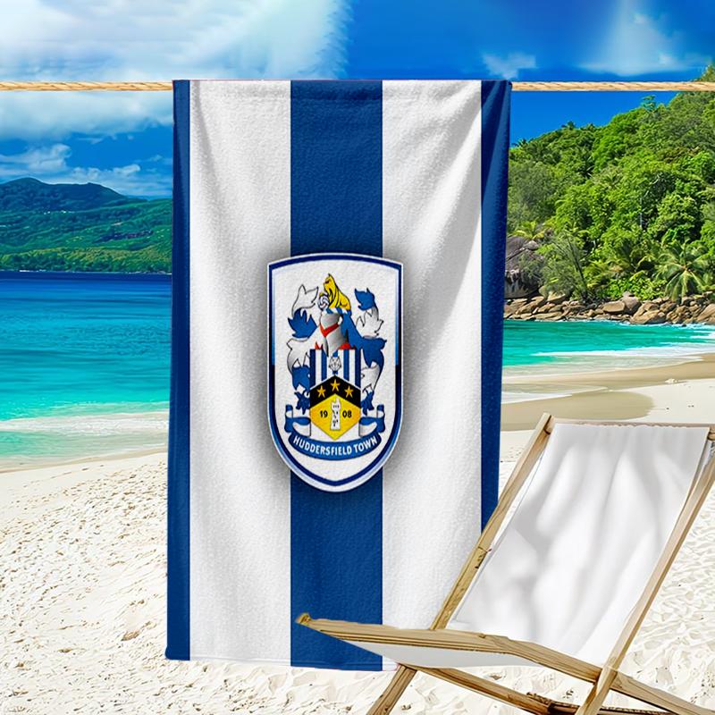 Hudders-field Football Spirit Beach Towel - Soft, Absorbent Microfiber, Lightweight, Ideal for The Beach, Parties, Travel, Camping fan gifts