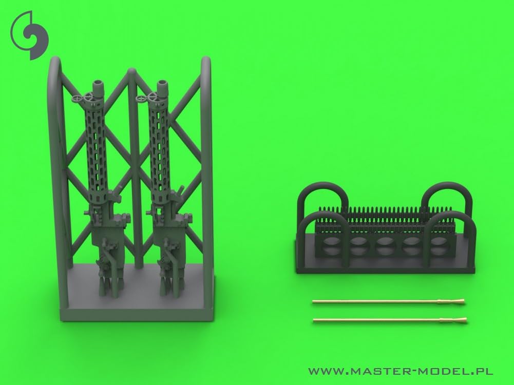 Master Model Пулемет Spandau WWI Немецкий Короткая Рукоятка Зарядки Пластиковые Детали Модели 1/72 08/15 (2 куска) AM-72-169 (Самолет)
