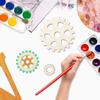 10 Pcs Wooden Gear Set Up To 5.9" Wood Gear Cutouts Unfinished Wood Gear Crafts Decorations Steampunk Design DIY Paint The Gears Craft Supplies