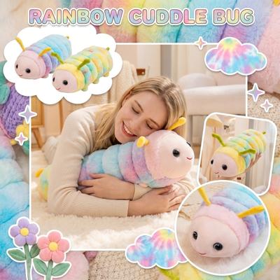 Плюшевая игрушка-гусеница, мягкая набивная игрушка-насекомое, подушка-животное для детей и взрослых, уютный подарок для спальни, гостиной, детской комнаты