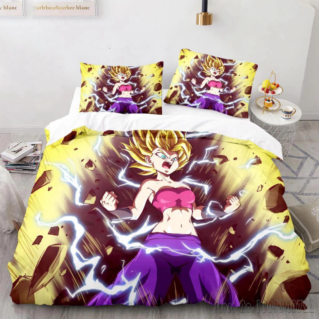 Японский Аниме Dragon Ball Пододеяльник Goku Комплекты Постельного Белья Для Мальчиков Детей Подростков Покрывало Наволочки Детский Рождественский Подарок