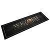 VidaXL Washable Kitchen Mat Text Coffee, Non-Slip Doormat, Floor Mat, Mat In Front of Sink, Modern, 45x150 Cm 4005590