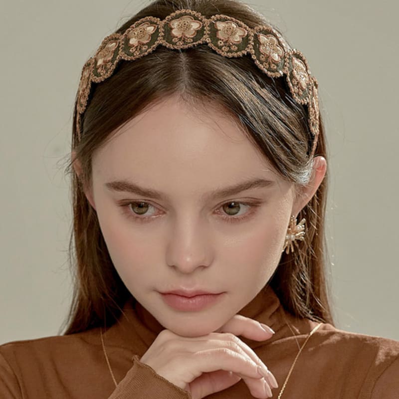 BESTY Романтическая повязка на голову с пионами