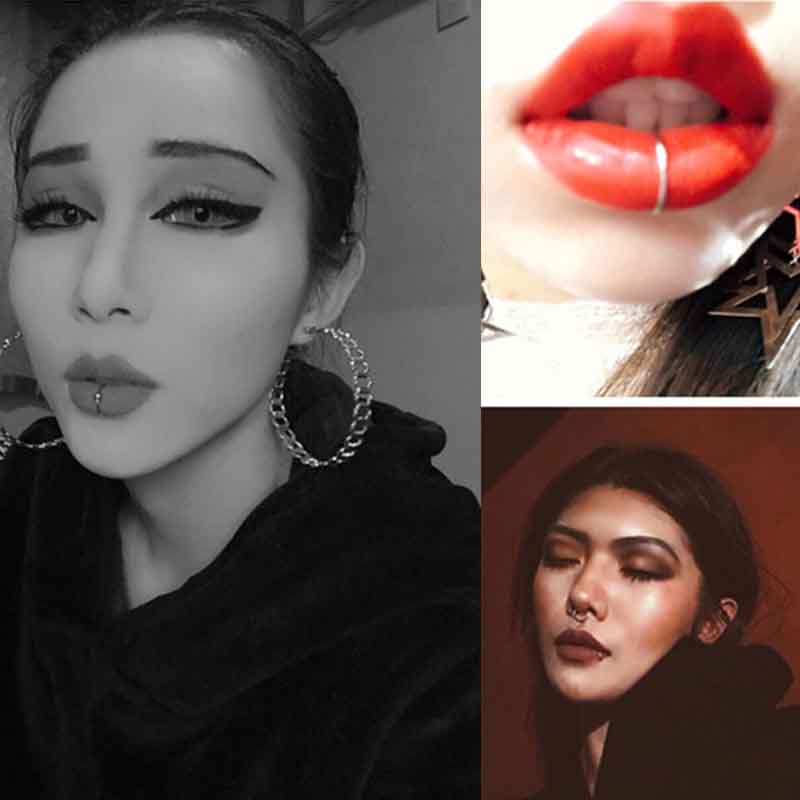 Модное кольцо-клипса для тела, медицинское титановое стальное кольцо для носа, 1 шт., кольца для губ, украшения для тела, кольцо-клипса для рта, поддельный пирсинг