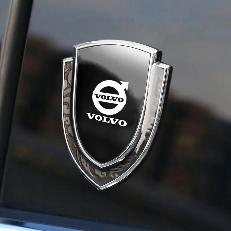 Металлическая эмблема-щит для автомобиля, эмблема для бокового крыла, кузова, багажника, значок, логотип, наклейка для Volvo xc60 xc90 v40 v60 v50 s60, автомобильные аксессуары