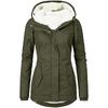 Autumn and Winter New Women's Jacket Solid Color Pocket Zipper Long Sleeve Fleece Jacket