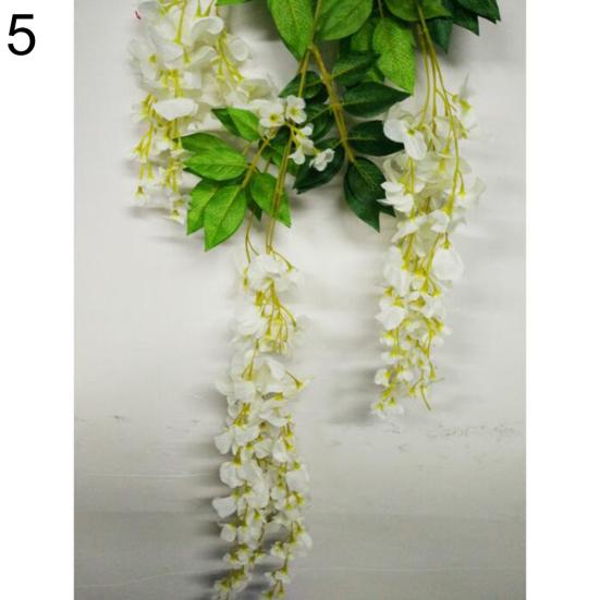 Виноградная глициния Искусственные цветы Свадебная арка Беседка Украшение Домашняя гирлянда