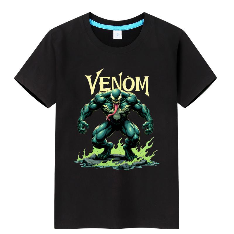 Kids Hulk T-Shirt Boys Superhero Cartoon Graphic Summer Short Sleeve Casual Top for Children