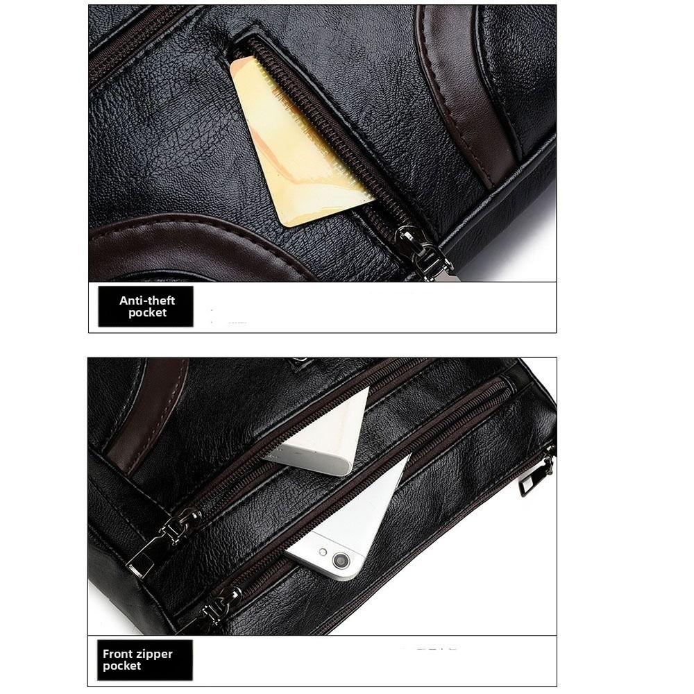 Minimalist Women PU Shoulder Bag PU Leather Messenger Bag Fashion Crossbody Handbag Phone Purse