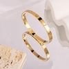 High-Grade Gold Electroplated Titanium Steel Love Diamond Bracelet for Ladies - Fashionable and Non-Fading Jewelry Piece